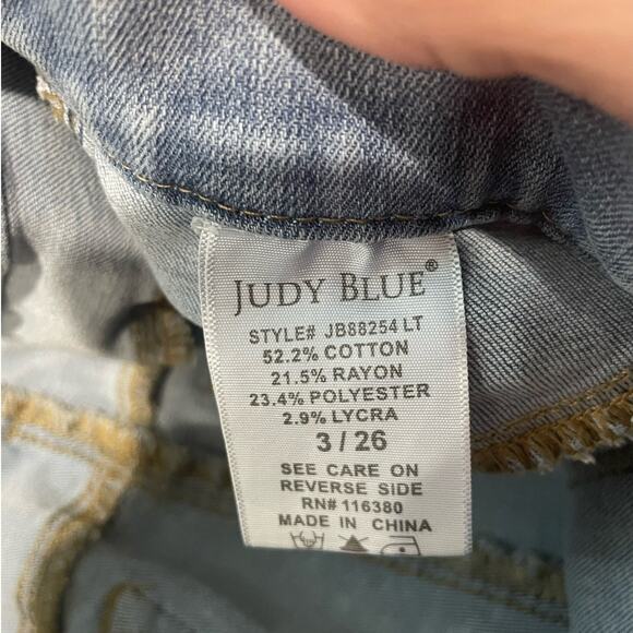 Judy Blue Jeans Women's Size 3/26 Skinny Fit Light Wash Denim Pull-On Stretch‎ - Picture 8 of 8